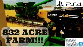 Realistic Gameplay | 45 Acre Wheat Harvest + 160 Acre Cultivating | Farming Simulator 22