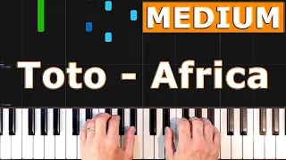 Toto - Africa - MEDIUM Piano Tutorial - [Sheet Music]