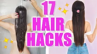 17 HAIR HACKS: WAS TUN GEGEN FETTIGE HAARE! DAS MACHT JEDER FALSCH 😱  KINDOFROSY