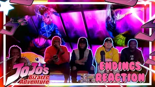 Jojo's Bizarre Adventure Endings 1-10 REACTION!! What Anime Has The Best Endings? All Jojo Endings