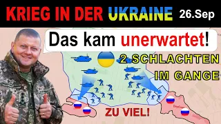 26.Sep: UNNACHGIEBIG! Ukrainischer Sturmangriff AUF 2 STÄDTE zur selben Zeit | Ukraine-Krieg