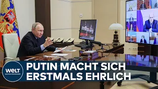 UKRAINE-KRIEG: Sanktionen wirken - Zähneknirschend bereitet Putin Russen auf schwere Zeiten vor