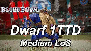 Blood Bowl 3 one turn touchdown: MA6 Dwarf (11 players, 7 pushes)