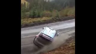 Neuville on the limit almost CRASH! Hyundai i20 WRC Wales Rally GB