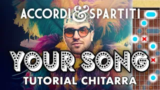 YOUR SONG Tutorial Chitarra - Elton John