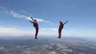 Freefall team perform sensational dance routine in mid air