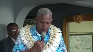 Fijian Prime Minister Voreqe Bainimarama launched the first Honey Extraction Plant Project.