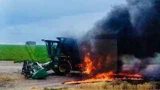 The day my combine burnt down.
