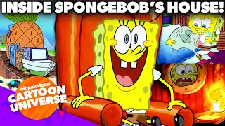 13 MINUTES Inside SpongeBob's Pineapple House! 🍍 | Nickelodeon Cartoon Universe