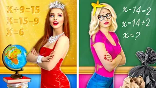 Estudiante Rico Popular VS Nerd Pobre | Chica Nueva en Escuela! Historias Incómodas por RATATA COOL