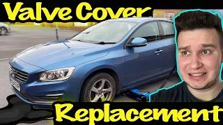 No More OIL LEAKS on This VOLVO S60 D4 because of BAD PCV Valve - Volvo S60 Valve Cover REPLACEMENT