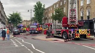 Fire at London Islington Amwell Street