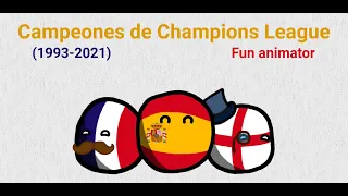 Campeones de la UEFA Champions League (1993-2021) - Parte 2 - Fun animator