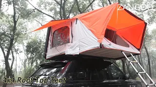 Square 4 x 4 Roof Top Tent 3 Person Easy Assembling / Dismantling Waterproof