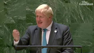 Watch in full: Boris Johnson addresses UN general assembly – video