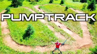 I Built a PUMPTRACK By Hand With No Additional Dirt!