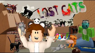 ROBLOX LOST CATS | DaPandaDad helps DaPandaBrother find all kittens!