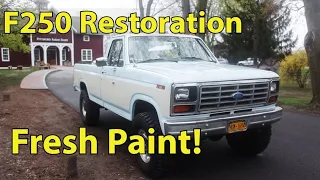 Finishing Paint and Driving to the First Car Show: Barn Find 1986 Ford F250 Restoration EP 22