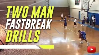 Basketball Fast Break Offense - Two Man Drills - Coach Morgan Wootten and Joe Wootten