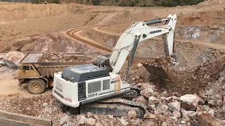 Liebherr 984 Excavator And Caterpillar 992G Loading Caterpillar Dumpers - Sotiriadis Ate