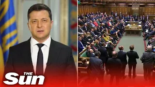 LIVE: Ukrainian President Volodymyr Zelenskyy addresses UK Parliament through video link