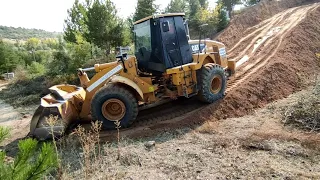 CAT 950 LODER İLE MEZARLIK YOLU YAPTIK, MAKE WAY WİTH LOADER, GERÇEK kepçe videoları, #caterpillar