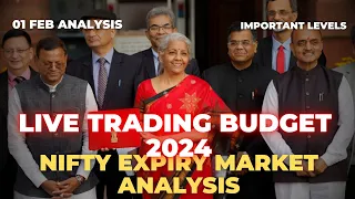 Budget Day 2024 Live Trading | Nifty 50 | Bank Nifty Option Trading live 01/02/2024| Budget Analysis