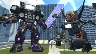 NEW SUPER UPGRADED TITAN TV MAN VS ALL SKIBIDI TOILET BOSSES In Garry's Mod!