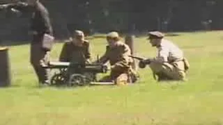 Maxim machine gun demonstration