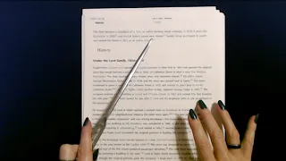 ASMR | Reading About Department Stores w/Pointer (Whisper)