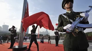 China Military Parade 2015 - National Flag Raising Ceremony