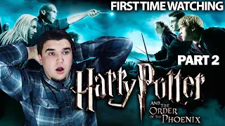 FIRST TIME WATCHING Harry Potter and the Order of the Phoenix (2007) Movie Reaction - Part 2