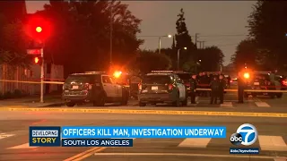 LAPD shoot, kill man allegedly armed with sharp object in South Los Angeles