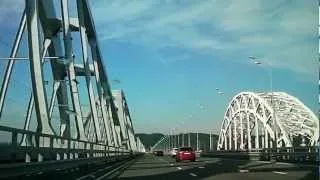Дарницкий мост (г.Киев) проезд с левого на правый берег.