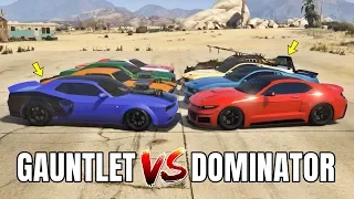 GTA 5 ONLINE - GAUNTLET VS DOMINATOR (WHICH IS FASTEST?)