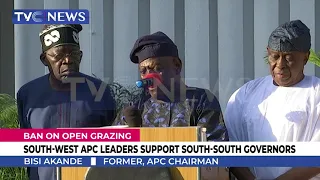 Open Grazing; South West APC Leaders Support South South Governors