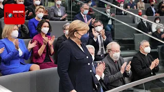 Standing Ovations für Angela Merkel bei ihrer letzten Bundestagssitzung als Kanzlerin