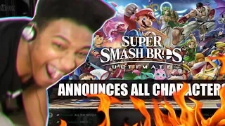 ETIKA REACTS TO "SUPER SMASH BROS. ULTIMATE" ROSTER (HIGHLIGHT)