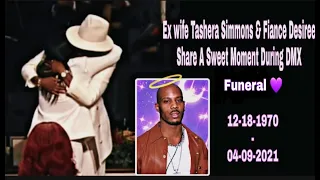 Ex Wife Tashera Simmons & Fiance Desiree Share Touching Moment During DMX Funeral