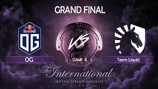 [GRAND FINAL 4 game] OG vs Team Liquid The International 9 Dota 2. Комментируют VILAT & XBOCT