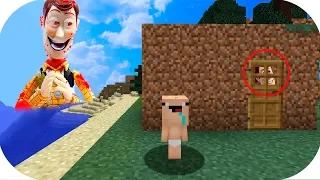 BEBE NOOB VS CREEPYPASTA WOODY MINECRAFT TROLL + ROLEPLAY