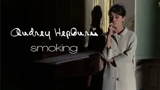 Audrey Hepburn Smoking - A Compilation