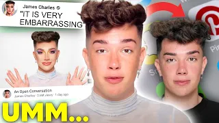 James Charles RETURNS with makeup tutorial... (yikes)