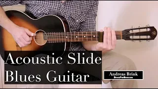 ACOUSTIC SLIDE BLUES GUITAR in Open G Tuning (Vintage Crafton)