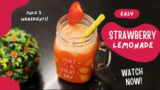 FRESH STRAWBERRY LEMONADE for IFTAR (Ramadan Special) | Easy Strawberry Lemonade Recipe