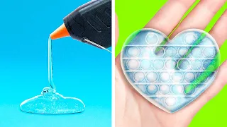 GLUE GUN VS 3D PEN CRAFTS || Hot Glue and Resin Arts! Trendy Jewelry Ideas for Girls by 123GO!Series