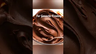 How to make Ganache Frosting for cake #shorts #cake #cakedecorating