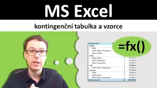 Excel: Kontingenční tabulka a vzorce (počítané pole, počítaná položka, ZÍSKATKONTDATA)