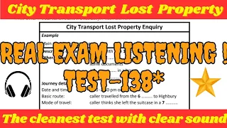 city transport lost property enquiry ielts listening test with answers