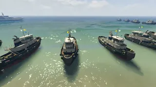 Ukrainian Anti-tanks and Rahino tanks attack and destroyed Russian Navy biggest Aircraft | GTA5